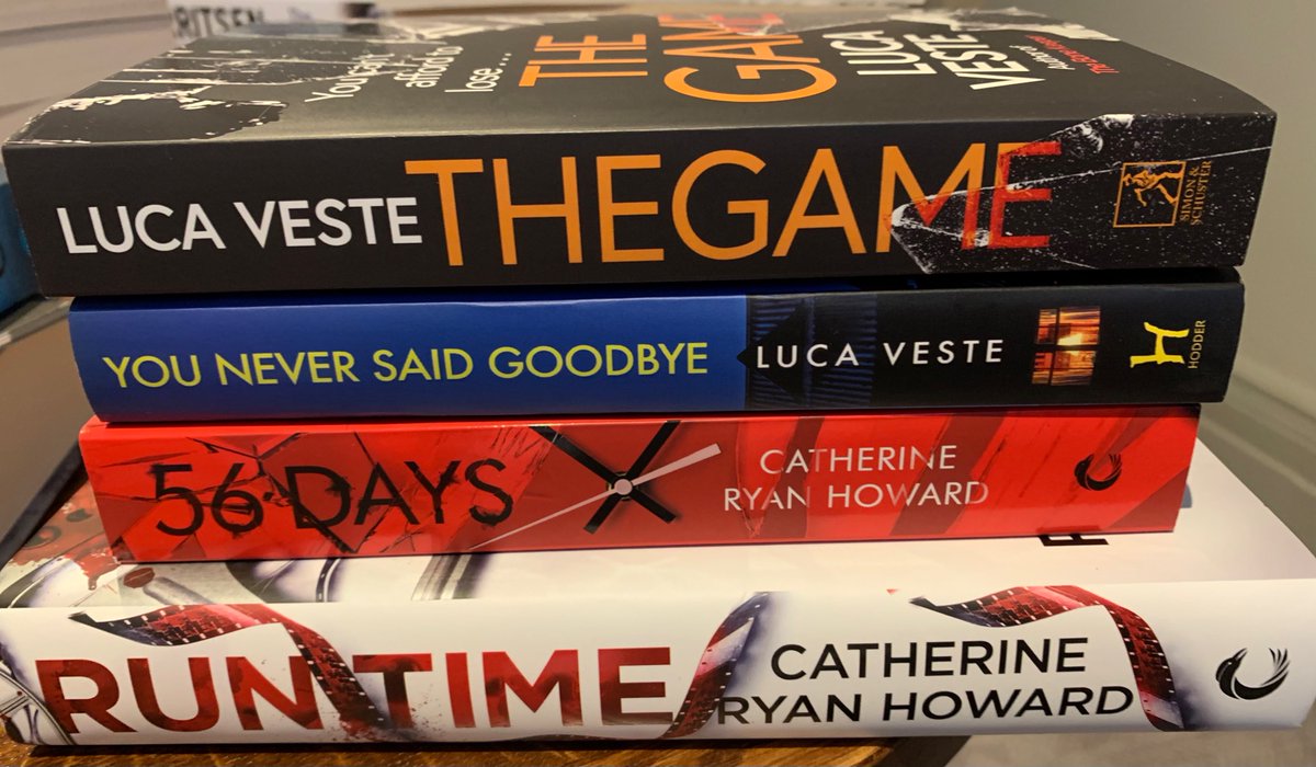 A year on due to Covid…but it was nice to finally meet <a href="/LucaVeste/">Luca Veste</a> 

And I cannot wait to jump into all of these from Luca and <a href="/cathryanhoward/">Catherine Ryan Howard</a> 🙌🙌 Heard such amazing things 🙏

#books #TheakstonsCrime #HarrogateCrime