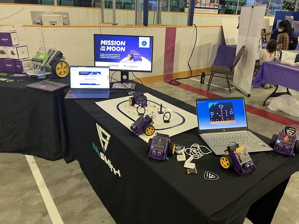 We’re all set up for “A Visit from Space” at the Waterloo Recreation Centre. 

If you’re in Waterloo, come by and visit us and our friends <a href="/LaurierEdu/">Laurier Faculty of Education</a> <a href="/LaurierEdu/">Laurier Faculty of Education</a> until 4pm today.

Thank you to <a href="/citywaterloo/">City of Waterloo</a> for putting on this awesome free community event.