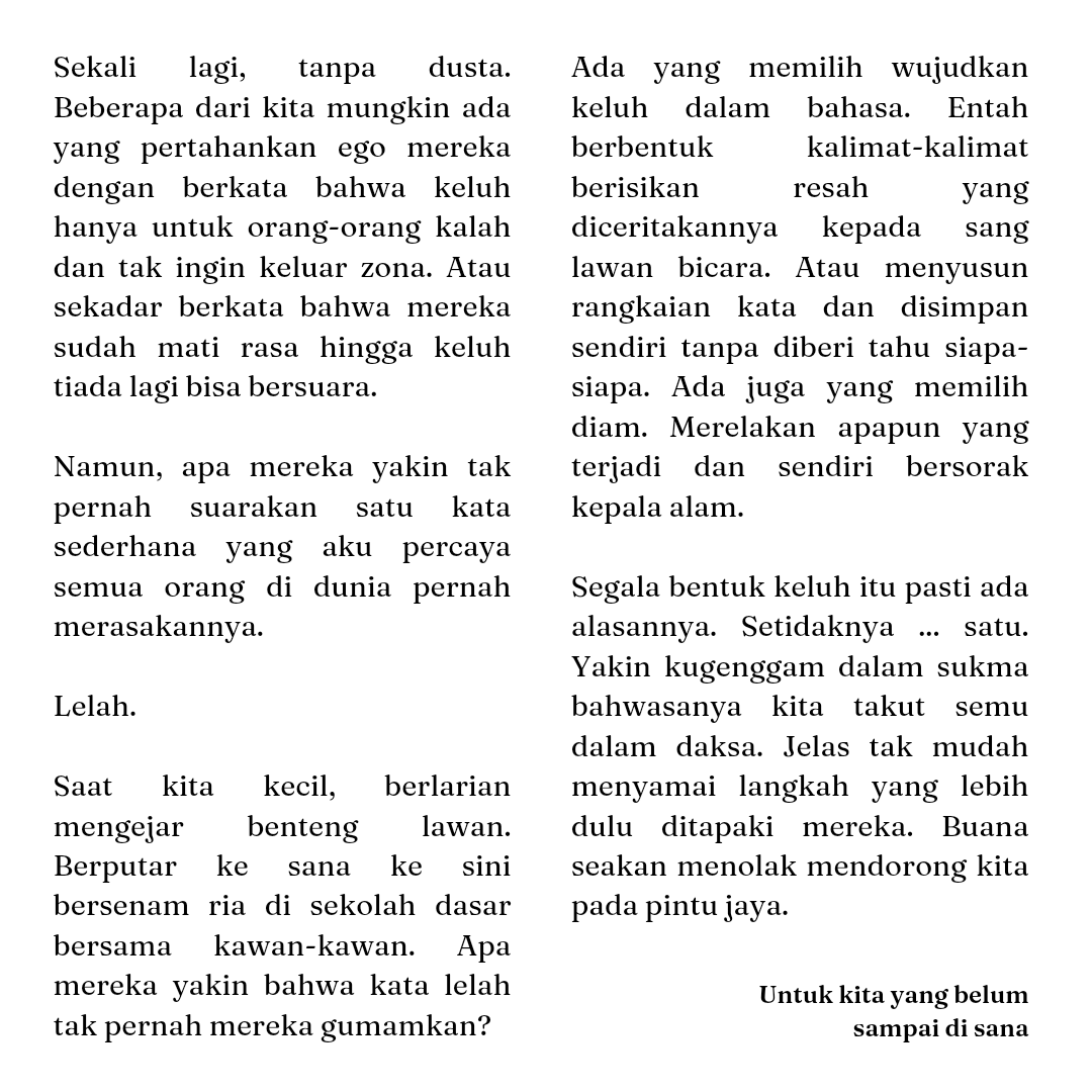 jureumih's tweet photo. just a few words (actually almost hit 500) that i hope would looks comforting at 23.10 am by someone who's losing her mind rn https://t.co/auSSVTnizS