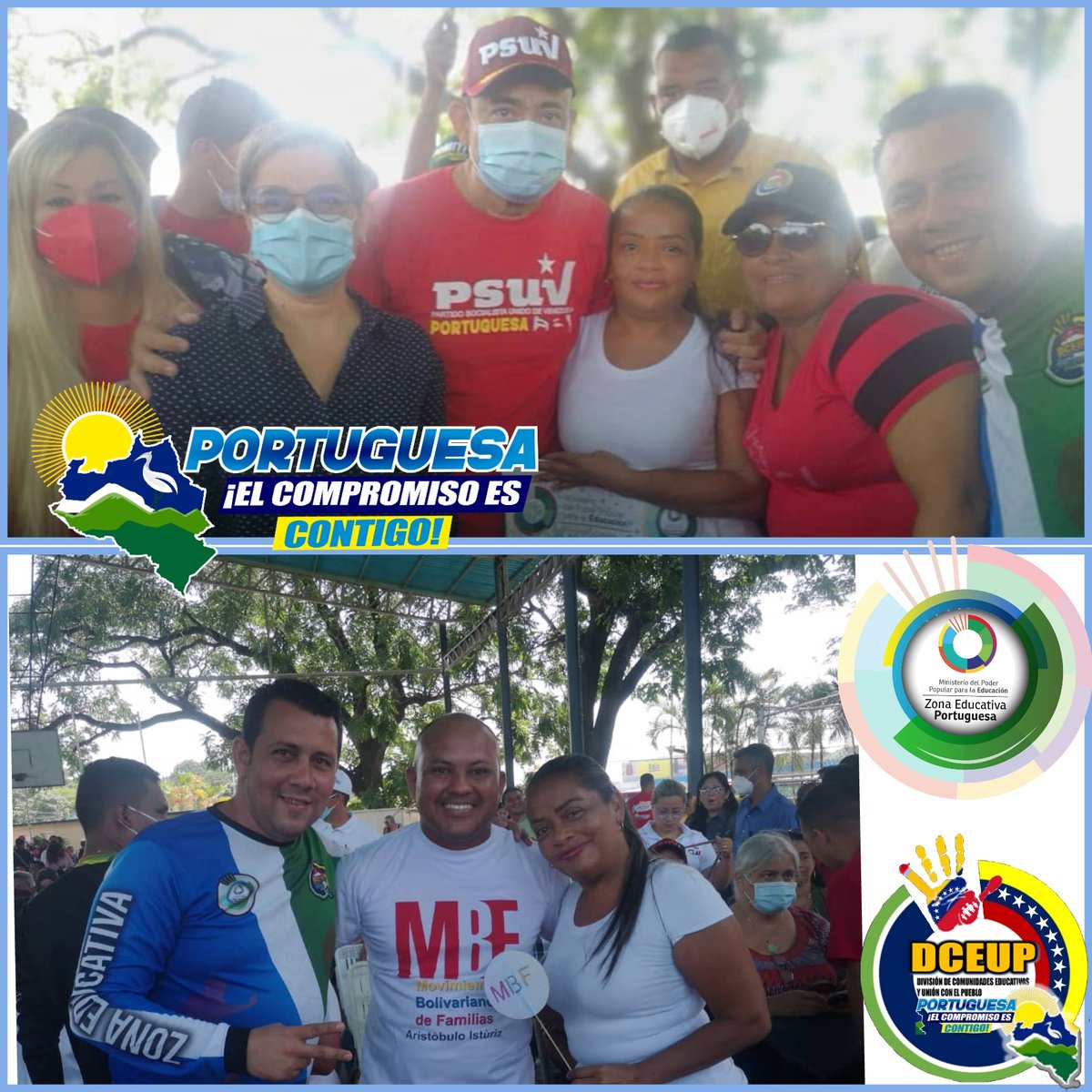 Junto al gobernador ejemplar Primitivo Cedeño y la Camarada Blanca Eekhout.
La División de Comunidades Educativas y el Movimiento Bolivariano de Familia DICE PRESENTE en la Juramentación del Congreso de la Nueva Época 2022.
@primitivo_cedeno <a href="/mariampsuv/">Maria Mendoza</a> @zeportuguesa <a href="/Francarmtz/">Francar Martínez</a>