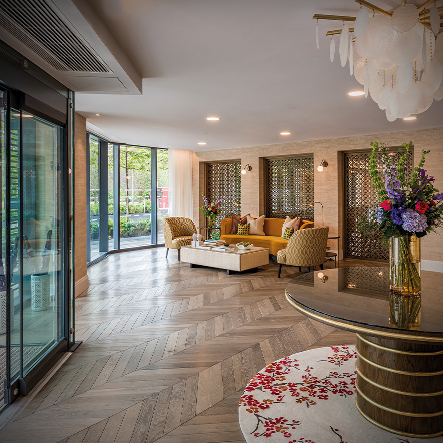 Audley Villages’ new development in Clapham – Nightingale Place, a fully-serviced luxury retirement development – was a first for the company in London. 

Our Ringlet floor was used throughout; a contemporary floor that has cool undertones and is available in a classic chevron.
