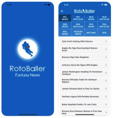 RotoBallerNFL's tweet photo. 📱 If you haven’t yet downloaded our new #RotoBaller mobile app, what are you waiting for??

◾️ 100% FREE 👌
◾️ Timely push notification alerts
◾️ Breaking news, injuries, articles
◾️ Year-round #fantasyfootball analysis

Stay on top of all the #NFL news!

https://t.co/zn5SLX2GmK https://t.co/UonxIfrCH1