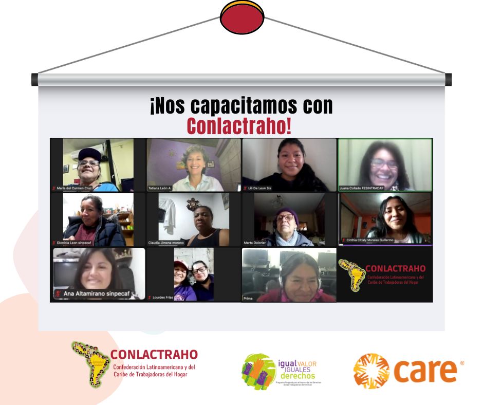 Por nuestros #derechoslaborales nos #capacitamosconconlactraho 
<a href="/CARE/">CARE (care.org)</a> <a href="/ICarelac/">igualvalorigualesderechos.lac</a>