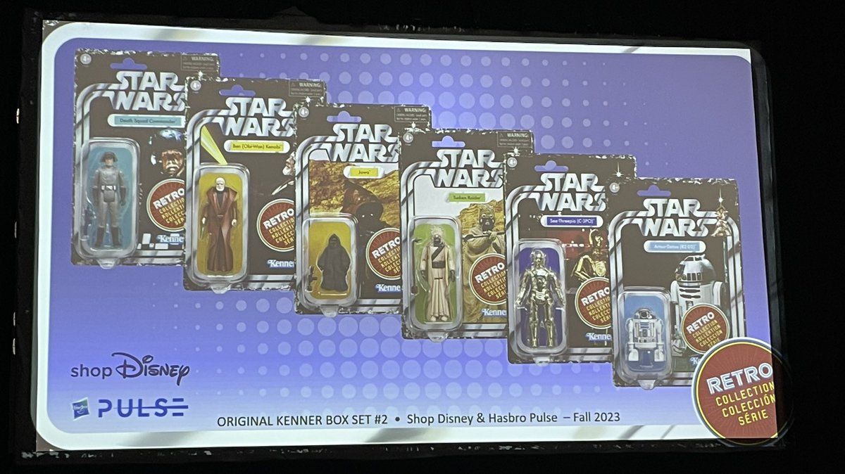 #StarWars #ACTIONFIGURES #Kenner #ScoutTrooper #HanSolo #Piett #Retro #TVC #R2D2 #C3PO #ObiWaKenobi #Jawa #LandoCalrissian #Boushh #TheEmperor #LukeSkywalker #comiccon2022

Highlights from #Hasbro’s #SDCC #Panel. #Speederbike is #Deluxe with all new bike and retooled #BikerScout!