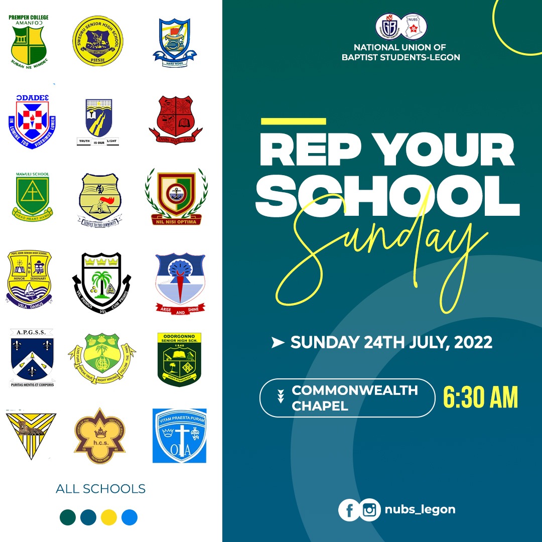 LegonNubs's tweet photo. REP YOUR SCHOOL SUNDAYYYYYY🥳🥳🥳🥳💃💃💃🤲
All so soon, we climax the Cell Week 2022 tomorrow 🎉
It is Rep your school Sunday🥳
Make sure you come, beautifully representing your alma mata🔥🔥🔥
See you soon!!!❤‍🔥
#UGNUBS
#SpiritualYear https://t.co/uWJGfNlaCH