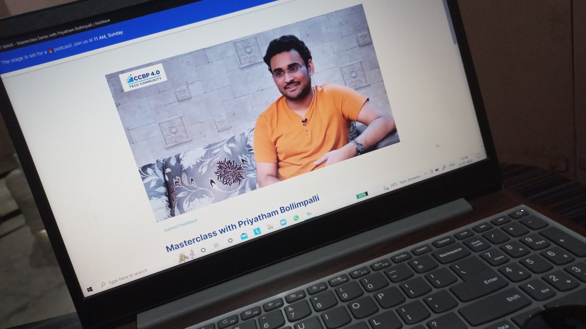 VuggeP's tweet photo. Completed today's masterclass with priyatham bollimpalli at @nxtwave #ccbp #nxtwave #ccbphour #1hourofcode https://t.co/7JNtbqfs2v