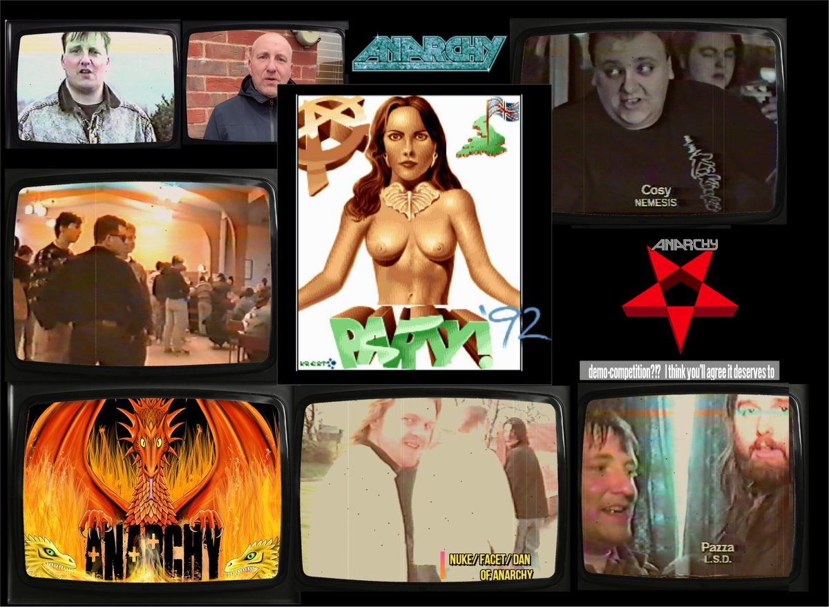 JudgeDrokk's tweet image. I&apos;ll release the *unlisted* &amp;amp; *new-cut* of the #demoscene  #AMIGA #ANARCHY &quot;PARTY&apos;92 Special Edition&quot; demo-party video HERE if this gets 100 #RETWEETs . 
Made for the 30th Anniversary of the EPIC UK #Amiga copy-party, with new 2022 cameos.