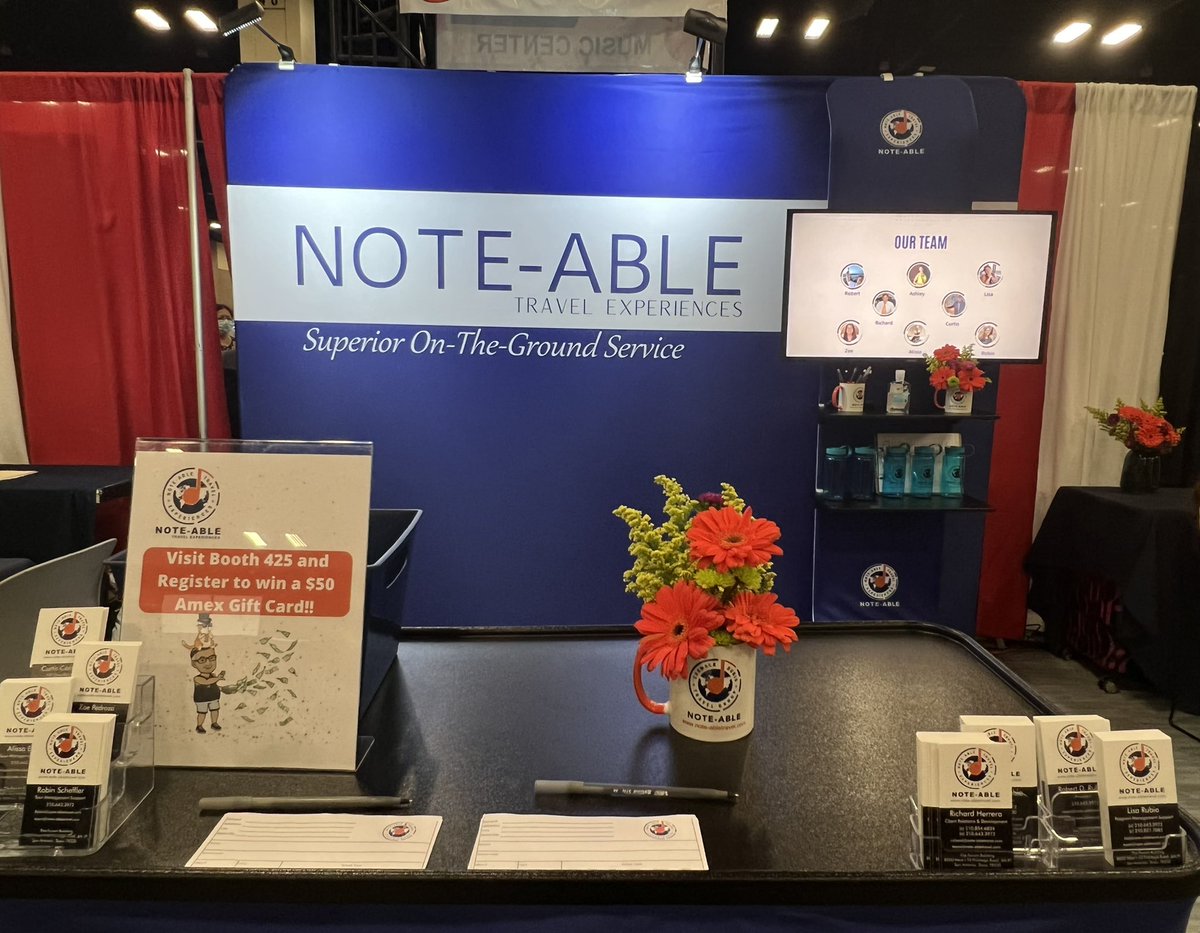 NoteAbleTravel's tweet photo. To the directors who met with us the past couple of days at the Southwest Music Summer Exhibition, thank you! Team NTE looks forward to working with you.
#NoteAbleTravelExperiences #NoteAbleTravel #NoteAble #NTE #TBA #TCDA #TODA #MakingMusic https://t.co/9wWxLOgtrx