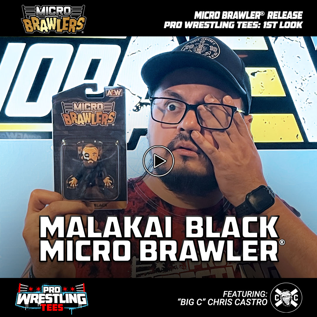 PWTees's tweet photo. "Big C" Chris Castro Gives You A #PWTees First Look At The AEW Official Malakai Black Micro Brawler®
You Won't Believe The Details In This Micro Brawler's Design!
WATCH NOW: https://t.co/SizwbyFdu9
@malakaiblxck #HouseOfBlack #MicroBrawlers @AEW @Castropollis #PWTeesNetwork https://t.co/XfXr7hKwPW