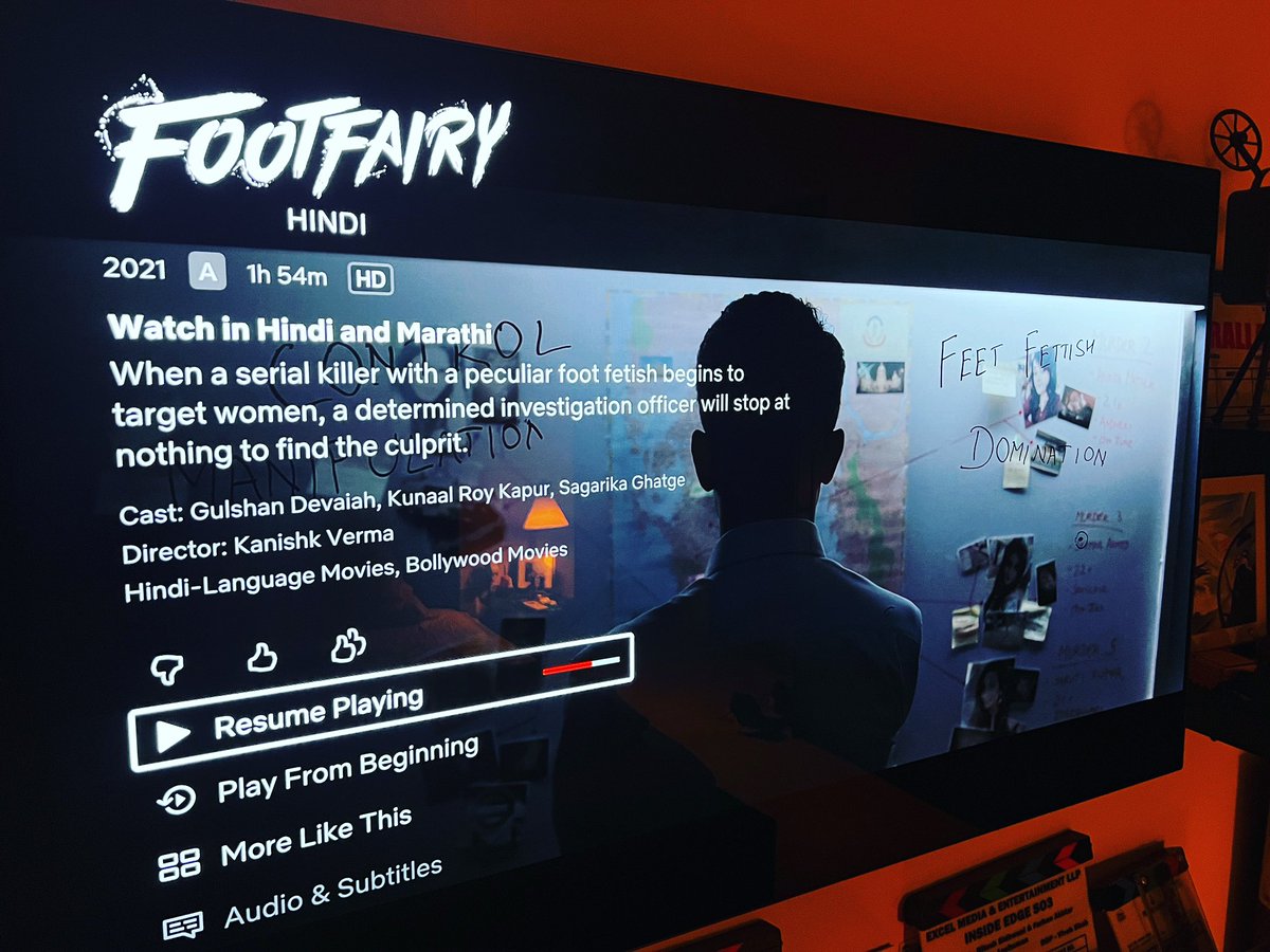 My First baby, FootFairy is out now on <a href="/netflix_in/">Netflix India</a> 
Both versions (Hindi &amp; Marathi) - to those who didn’t know I shot this as a Bilingual 🤓

<a href="/gulshandevaiah/">“SuperGullu”</a> <a href="/sagarikavghatge/">Sagarika Ghatge</a> @realkunaalroykapur @initinupadhyaya #sameer #tonydsouza @pratikdeora