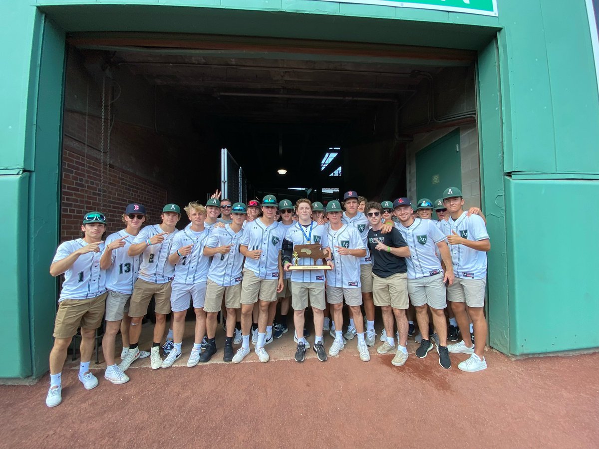 The 2022 Division 3 Baseball State Champs a few moments before they get recognized by the <a href="/RedSox/">Red Sox</a> today!! <a href="/AustinPrepBase/">Austin Prep Baseball</a> <a href="/AustinPrep/">Austin Prep</a>
