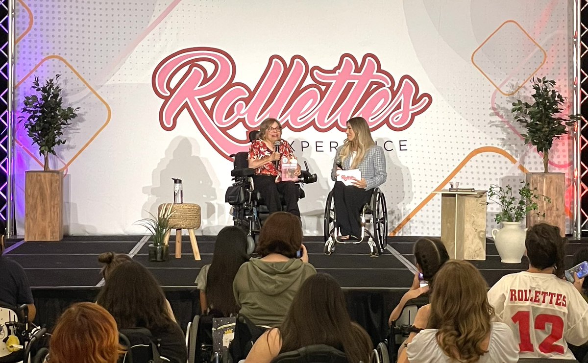 jwbeach's tweet photo. So great to see #TheRollettes at the #RollettesExperience2022!  What makes it ever greater, seeing @GravitySquared client, @judithheumann speak, and having dinner with our #BeingHeumann producer, #DavidPermut. https://t.co/mADNO5nihC