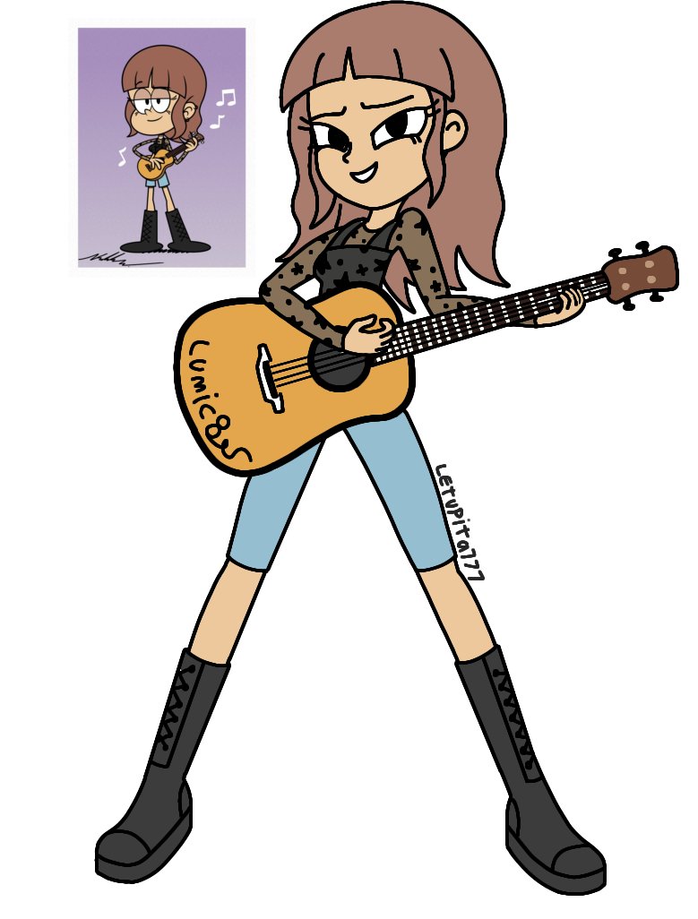 A gift for @LuMusicFanart  .  White background
___
#TheLoudHousefanart #LoudHouse #artistsontwitter #Nickelodeon #drawing #gift #OC