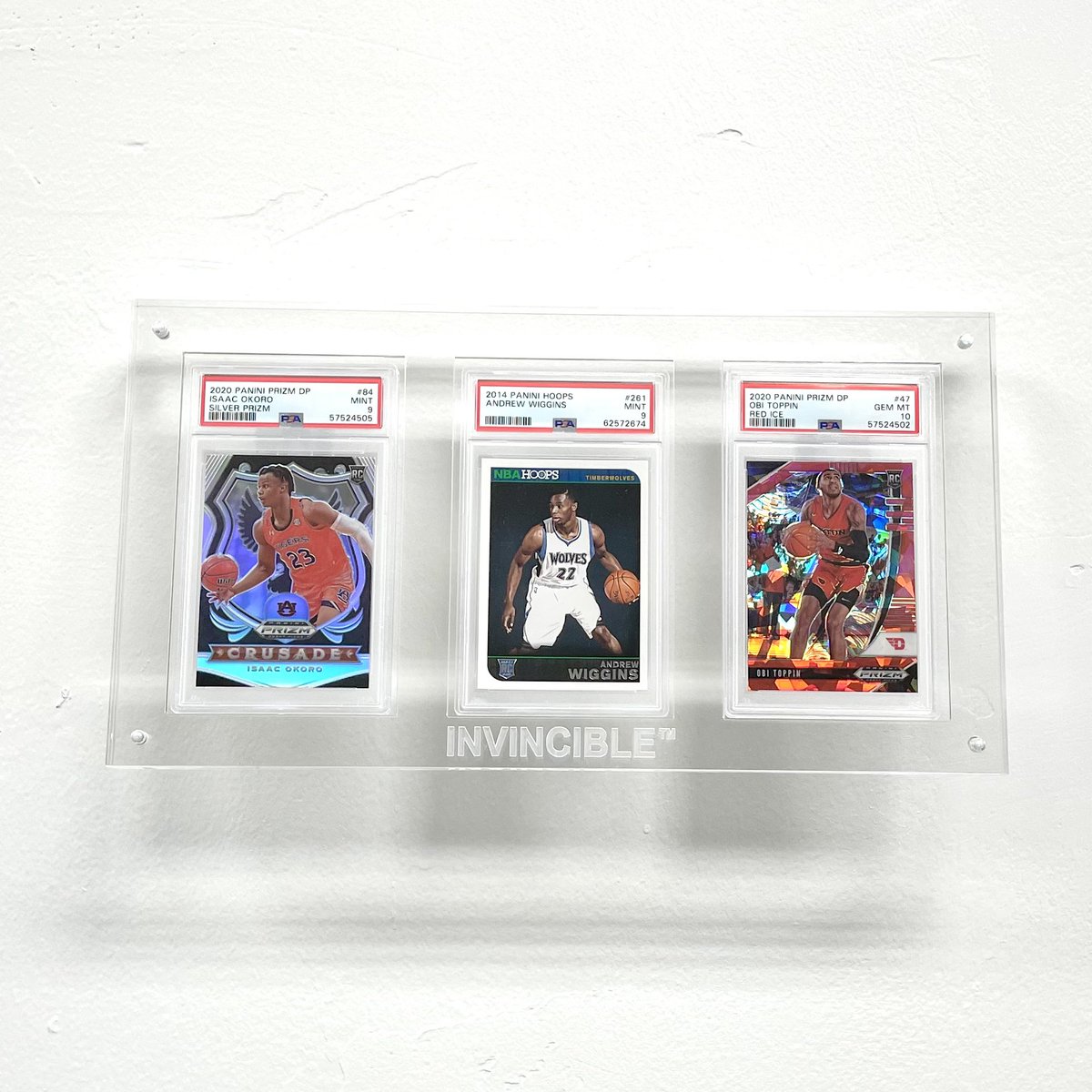 🔥 GIVEAWAY 🔥

We have this beautiful <a href="/invinciblecards/">ShopInvincible</a> PSA frame holding some slabs. Let’s give one of the cards away! 

Andrew Wiggins 🏆 NBA Hoops RC PSA MINT 9 - Free!

Follow
RT
Tag 1+ Collectors

Use code WIGGINS for 15% off Frames, Cases, &amp; Supplies shopinvincible.com