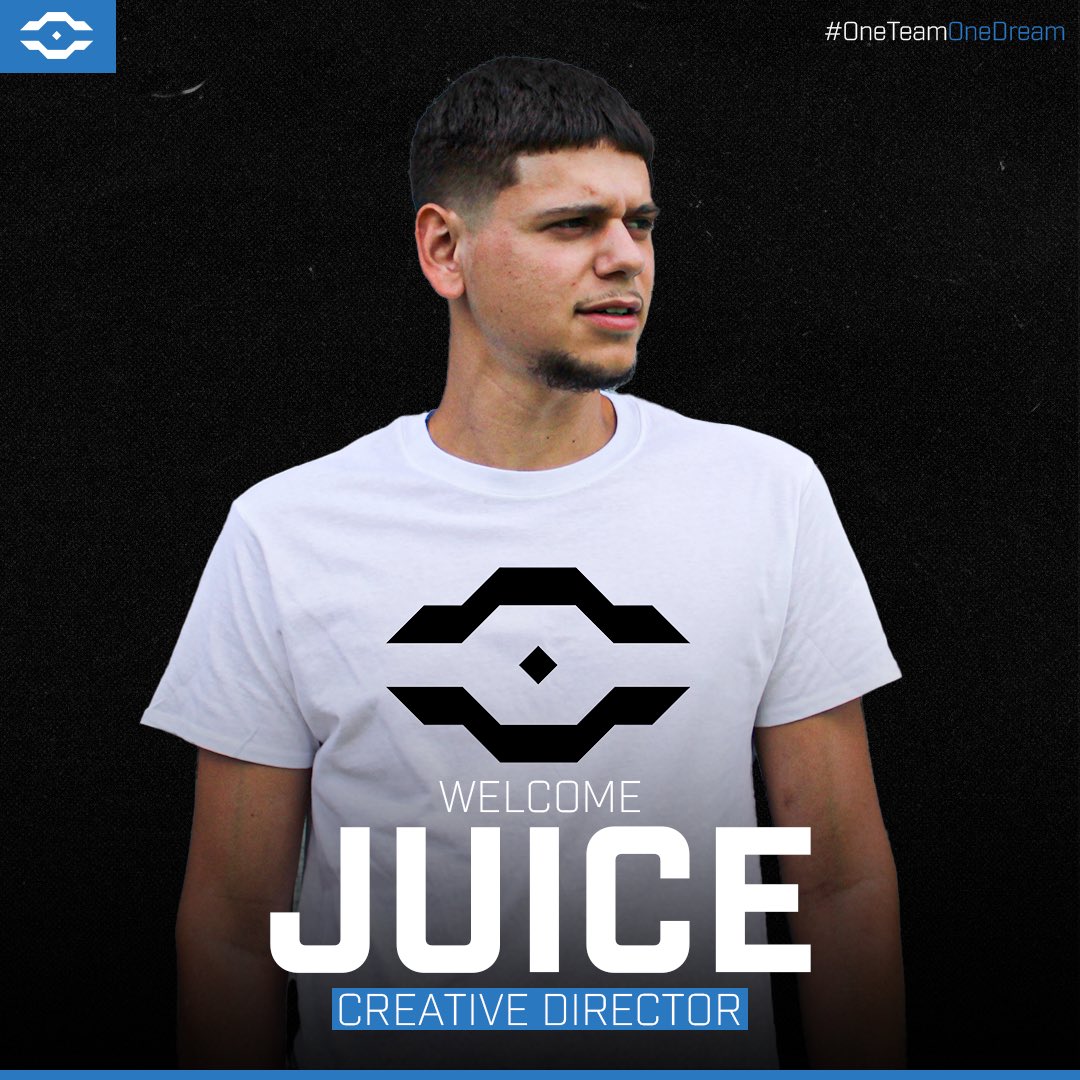 OhPGaming's tweet photo. And they just keep rolling! 
Welcome @GMDxJuice to the family! 

Juice has a great history of working on building brand presence and has been pivotal throughout our revamp!

Merch dropping soon? 👀

#OneTeamOneDream https://t.co/LQySSDWn7E