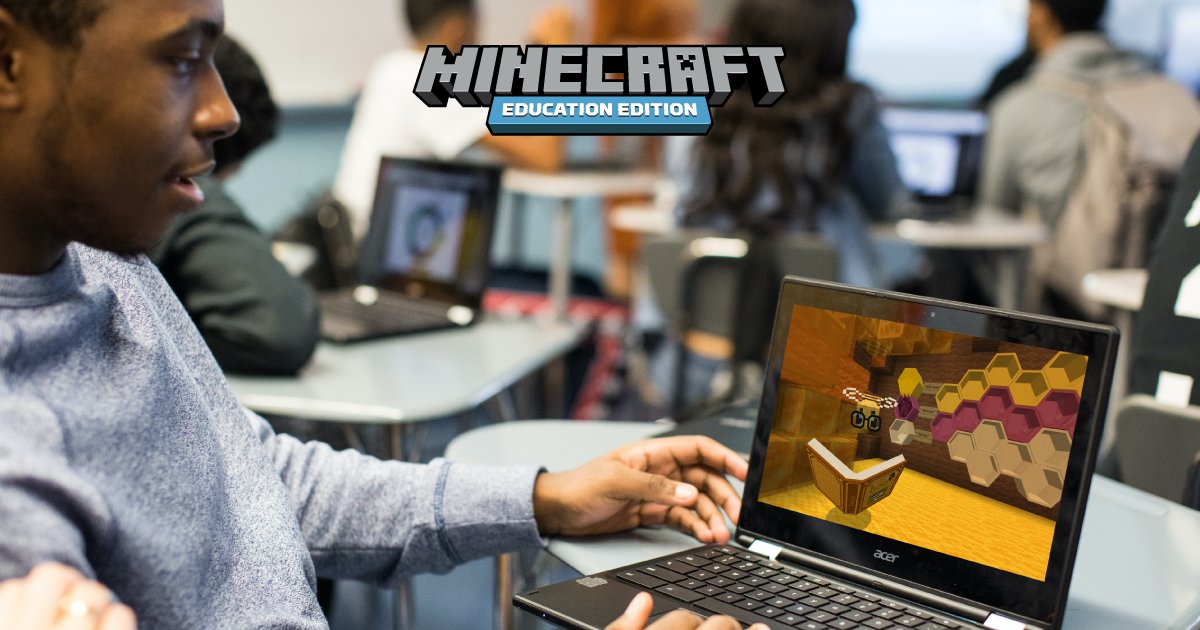 PlayCraftLearn's tweet photo. Do your classrooms use Chromebooks? Engage learners across various subjects with #MinecraftEdu. 

Learn more: https://t.co/mHfT7ZvFlb https://t.co/EScSwalveN