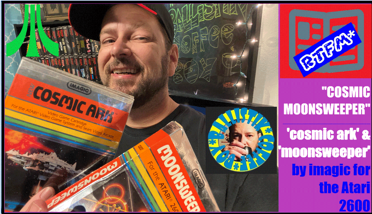 ballistikcoffee's tweet photo. Just recorded clips for my #Imagic special 4 the next episodes of "That #Atari Show! &amp; RTFM! It's gonna be a full-on 'Imagic week' on BCB. Games include #CosmicArk, #Moonsweeper, #LaserGates, #QuickStep, #RiddleoftheShinx, #Atlantis &amp; much more! Stay tuned. #gaming #vintagegaming https://t.co/L9Xld9Mo1H