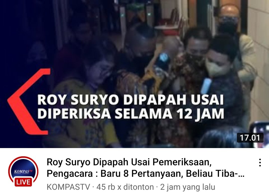 albert_mandroe's tweet photo. #HasilNyinyiranBerakhirAmbyar📸
Dlm Pemeriksaan yg di Lakukan  Penyidik..Roy Suryo Mencoba Mainkan 2 Skenario Seperti Minta Perlindungan LPKS &amp; Sakit Saat Jalani Pemeriksaan 8 Jam Spy tdk lsg Di Tahan Penyidik Krn Sdh jadi Tersangka &amp; Terancam Kena Hukuman Kurang lbh 10 Thn..!! https://t.co/gFYmQ3uouH