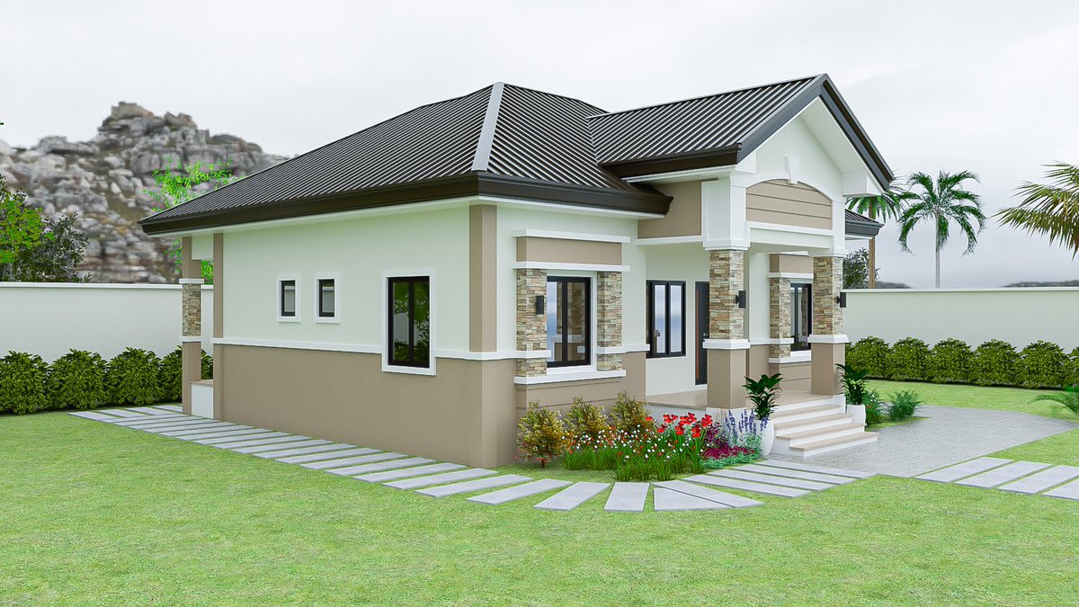 NasOricha_'s tweet image. This is a modern contemporary residential design of a 3 Bedroom Bungalow fused with minimalist architecture covering an Area of 87sqm. 🏡

#Twitterarchitecture #architecture Japa Festac 1 USD #interiordesign Tems