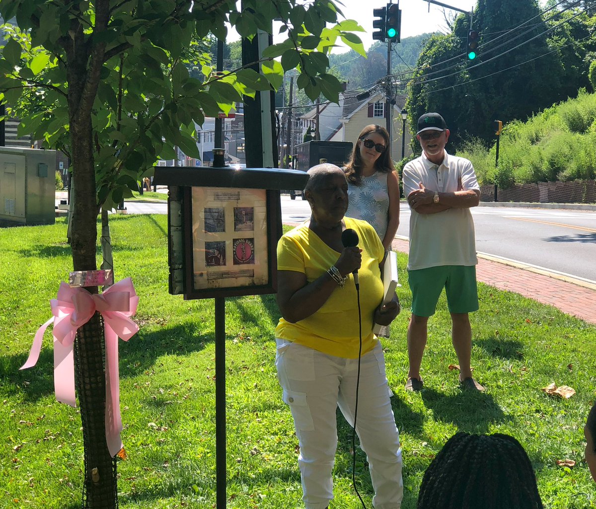 AKittleman's tweet photo. Sgt. Eddison Hermond selflessly gave his life to our community. It was wonderful that @Blossomsofhope honored his legacy with a new cherry blossom tree along Main Street EC today. With family, friends, &amp; the community, it was heartwarming to come together to celebrate his life. https://t.co/BAVWwWWfRm