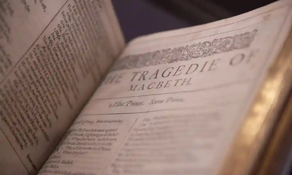 The Guardian reports:
Rare original copy of Shakespeare’s First Folio sells for £2m.  400-year-old edition of playwright’s first collected book of plays including Macbeth and Twelfth Night auctioned at Sotheby’s.