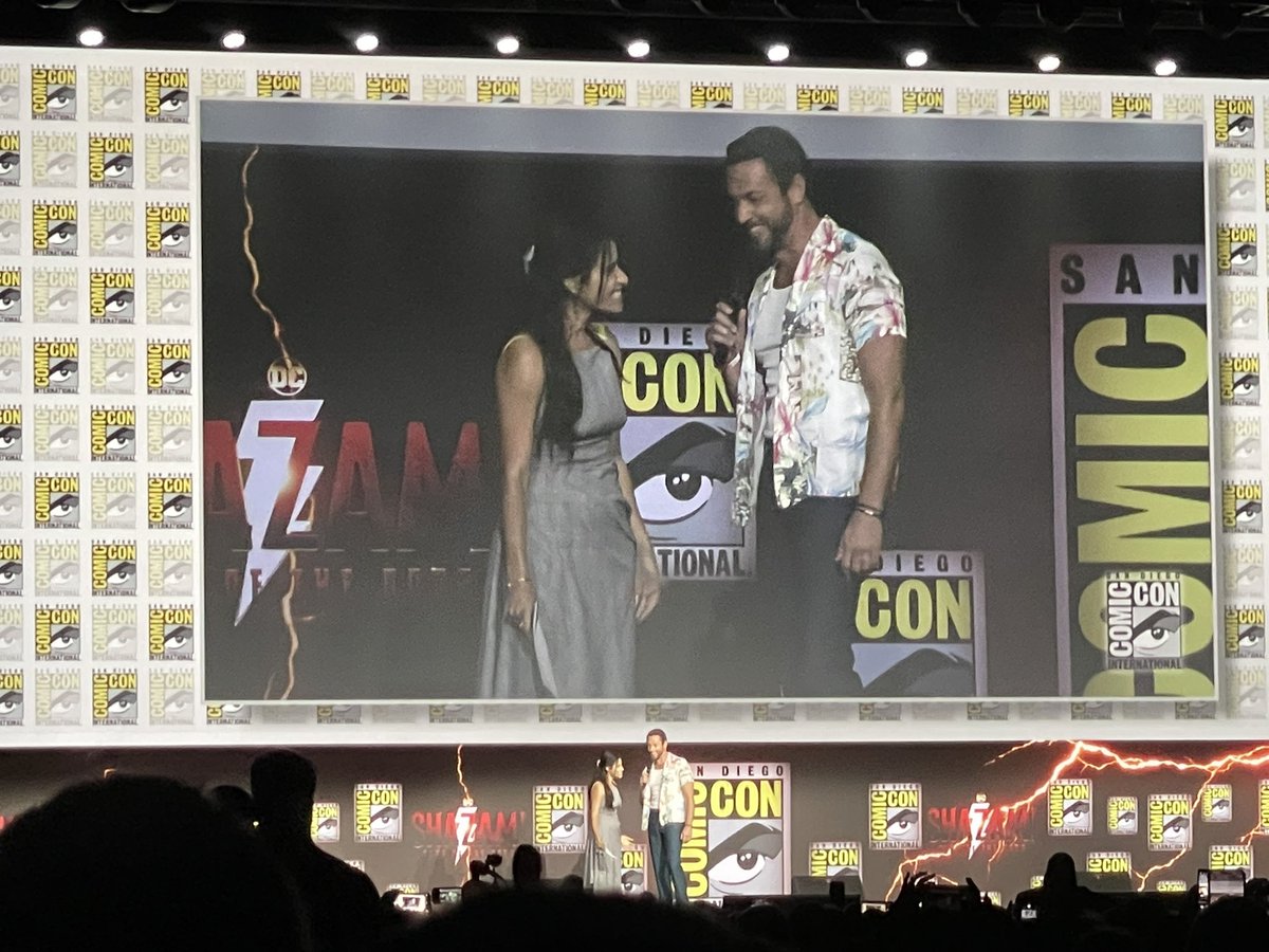 #SDCC2022 hall h programming kicks off with #dc #ShazamMovie