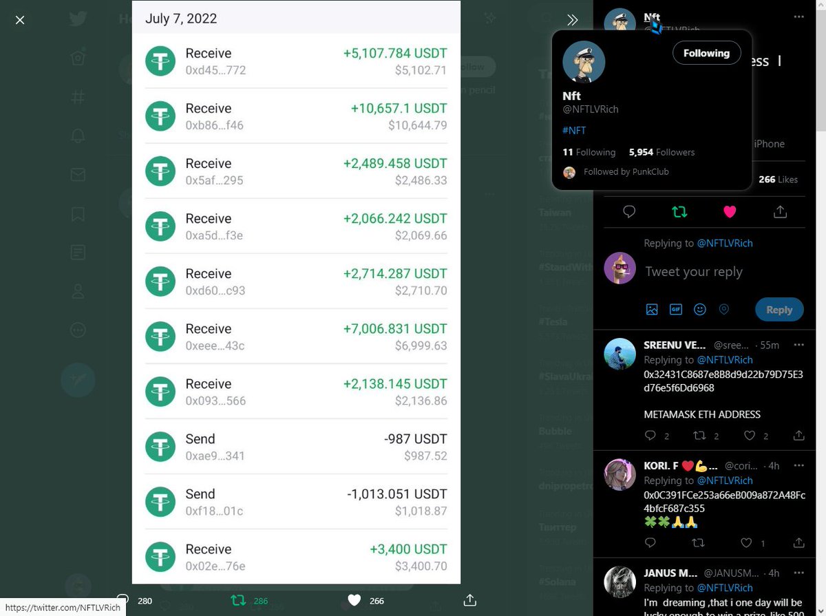 The_cotiec_neth's tweet photo. @NFTLVRich metamask eth: 0xdBc88477B7df7b5c23f10f653F5C3e049eF3eaf1 https://t.co/mo8W4WYdos