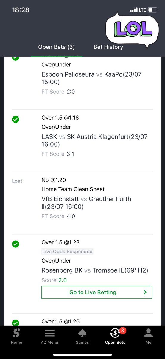 ConvertBookie's tweet image. How is this lost😏
 @SportyBetNG 🤦🏽😂😂