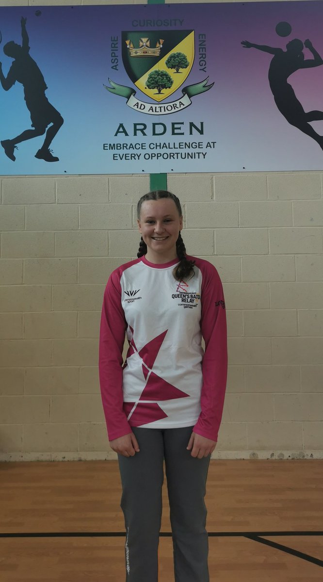 Meet Charlotte Turpin our Head Girl and our successful nomination for a torch bearer for the Commonwealth Games. See Charlotte run through Knowle High Street on 26th July. A fantastic ambassador for Arden and the games. Well done Charlotte