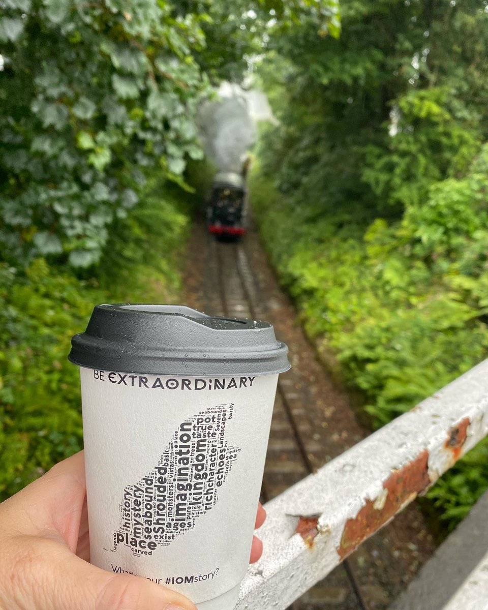 mannvend's tweet photo. Our #iomstory #compostablecup #madefromplants @iombusandrail #steamtrain https://t.co/M5ATcHvLSx