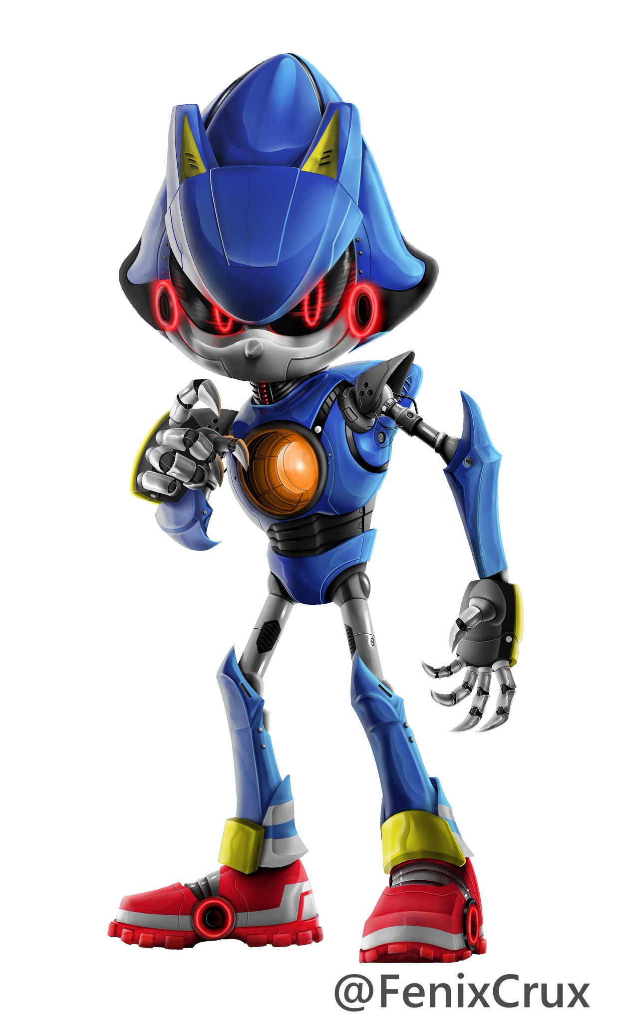 Metal Sonic in Sonic 3 Style