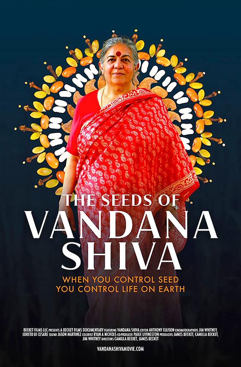 fund_hypatia's tweet photo. Hoy Sábado 23 de Julio no te pierdas el pre-estreno del Documental "Las Semillas de Vandana Shiva".
El premiado filme narra la increíble historia de la líder feminista y eco-activista ghandiana india y
su visión regenerativa-sistémica-feminista. https://t.co/LnhRfV1rLC