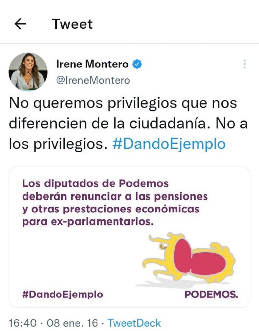 @PabloEchenique ¿Vas a renunciar a la pensión y otras prestaciones económicas como prometió la Marquesa?
#DandoEjemplo