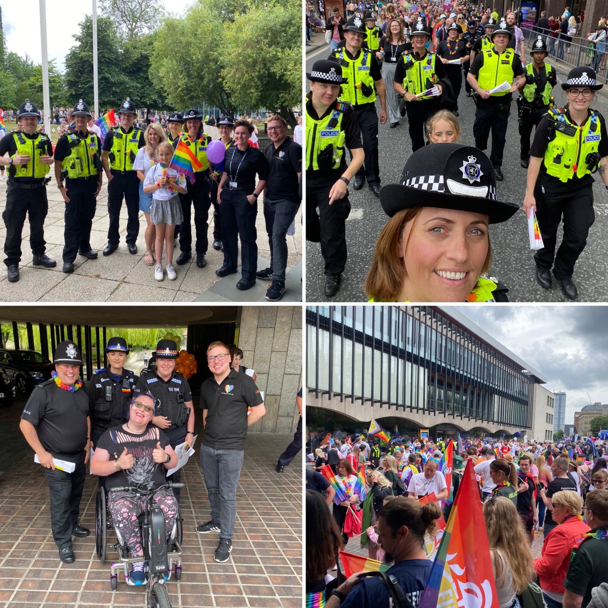 We had a fantastic day marching with our friends and colleagues in Northumbria Police. It was great to see so many people out in support and we thank the force for making us feel so welcome @NPLGBT @northumbriapol #UKPride22 #NorthernPride #PoliceWithPride