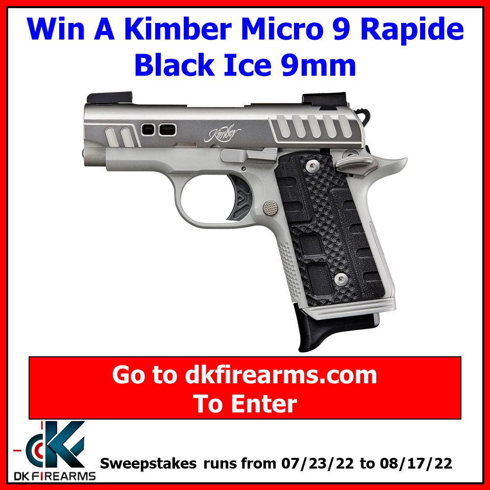 DkFirearms's tweet image. New Gun Giveaway At DK Firearms! 

Win A Kimber Micro 9 Rapide Black Ice 9mm!

dkfirearms.com/gun-giveaway/

#gungiveaway