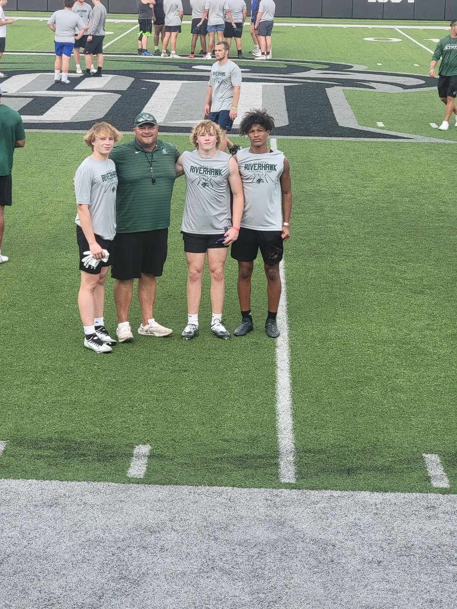 Thanks to the NSU coaching staff for putting a great camp.<a href="/CoachJJEckert/">J.J. Eckert</a> <a href="/NSU_Football/">Northeastern State Football</a>