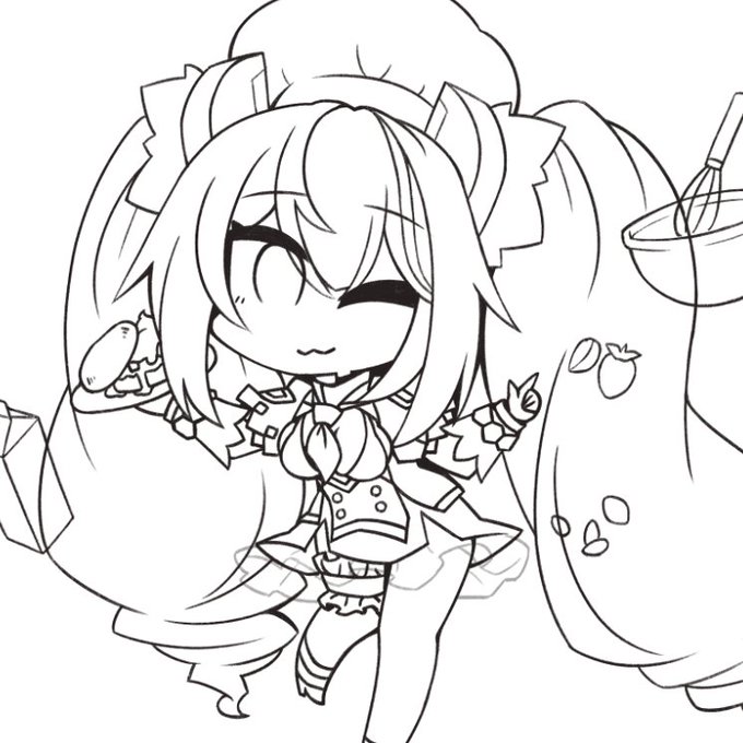 線画作業終了!! 