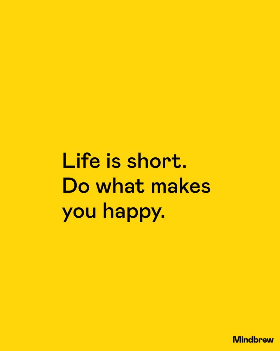 mindbrewco's tweet photo. Remember, life is short. π #Mindbrew https://t.co/KzTpFkJf7d