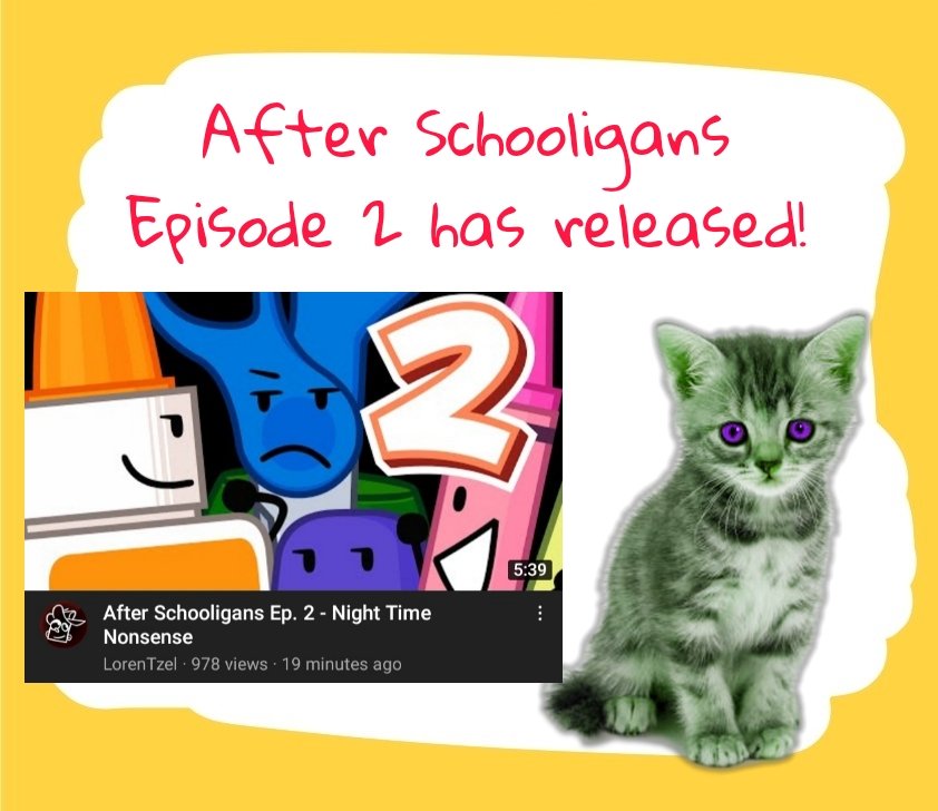 Cloudiiezzz's tweet photo. After Schooligans Episode 2 has released! the cats name is ginger ale btw #afterschooligans https://t.co/SXkmrUunPY
