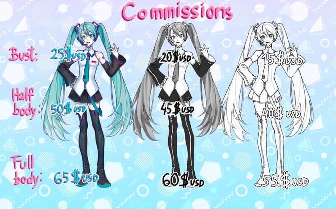 COMMISSIONS OPEN
RTs are really appreciated!!!

Dm me on Twitter if you're interested or have any questions
#commissionsopen #Vtuber 