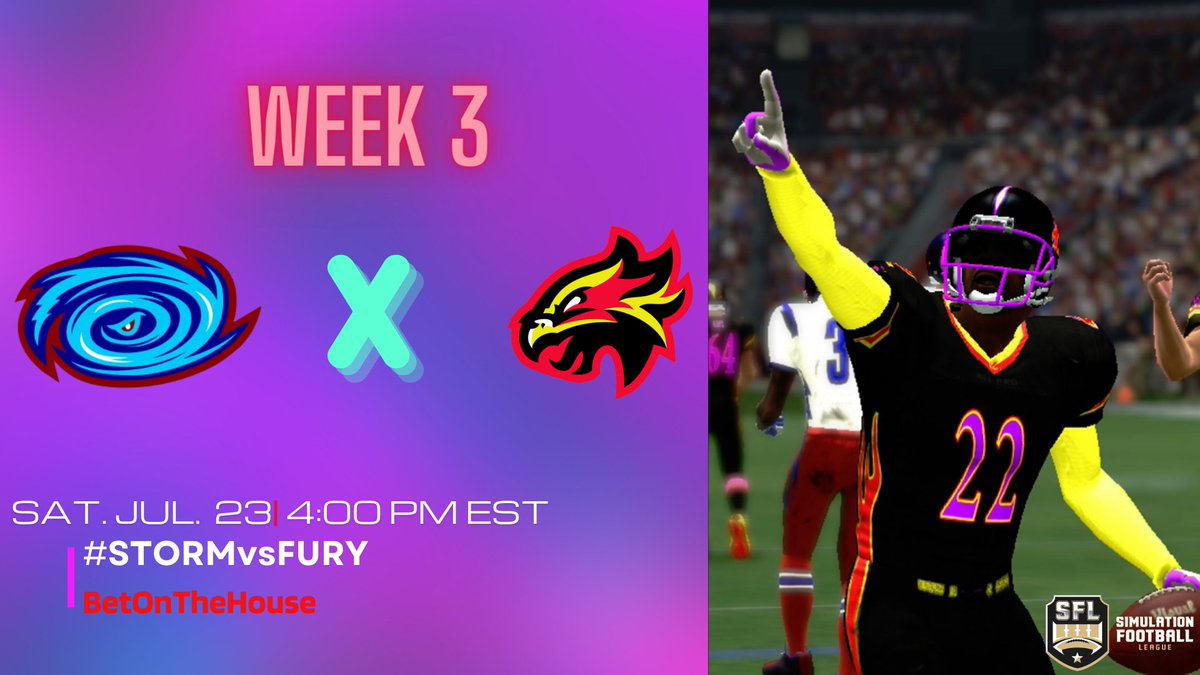 Las Vegas Fury (@sfl_fury) on Twitter photo 🏈 : <a href="/SFL_Storm/">Florida Storm</a> vs Fury
⏰: 4:00 PM EST
📍 : Silver State Stadium
📺: @ItsNxtLevel Direct Tv: 623 🏈 : <a href="/SFL_Storm/">Florida Storm</a> vs Fury
⏰: 4:00 PM EST
📍 : Silver State Stadium
📺: @ItsNxtLevel Direct Tv: 623