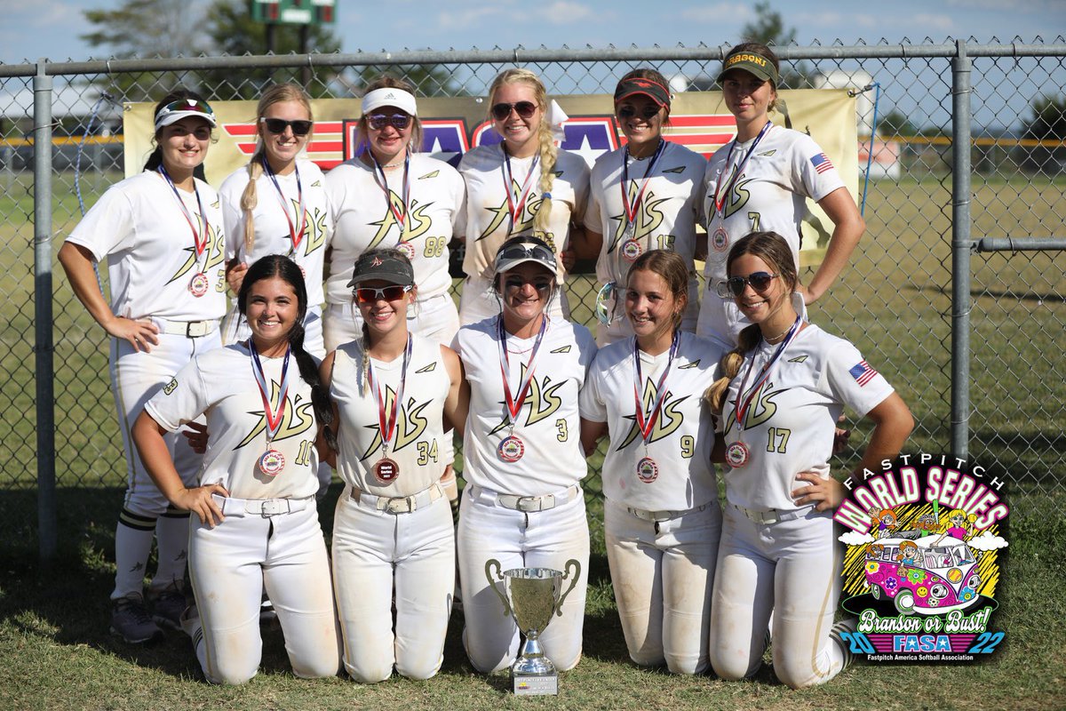 🥎🏆Congratulations are in order for 18U Texas Athletics for placing 🥉in The 2022 FASA World Series!✨⭐️ #fastpitch #softball
