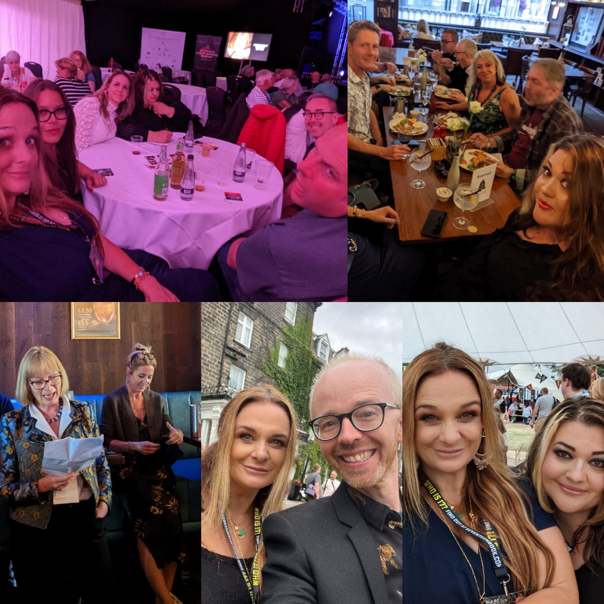 Last slice of #TheakstonsCrime. Brilliant quiz, thank you Mark B and Val McD. Lovely launch for Lisa Jewell's the Family Remains and much laughter, chat and silliness with crime author friends. A brilliant festival and I will return home tomorrow tired, broken but happy. 😁