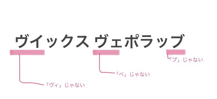 ヴイックスヴェポラッブ！正しく書ける人はかなり少ない！