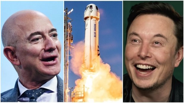 Jimfiddles's tweet photo. @the3rdDegreePoz So, Steve Punt reckons @WilliamShatner went to space on @elonmusk 's New Shepherd rocket. What does @JeffBezos think of that? @BBCRadio4 https://t.co/Qvc9sDGYBI