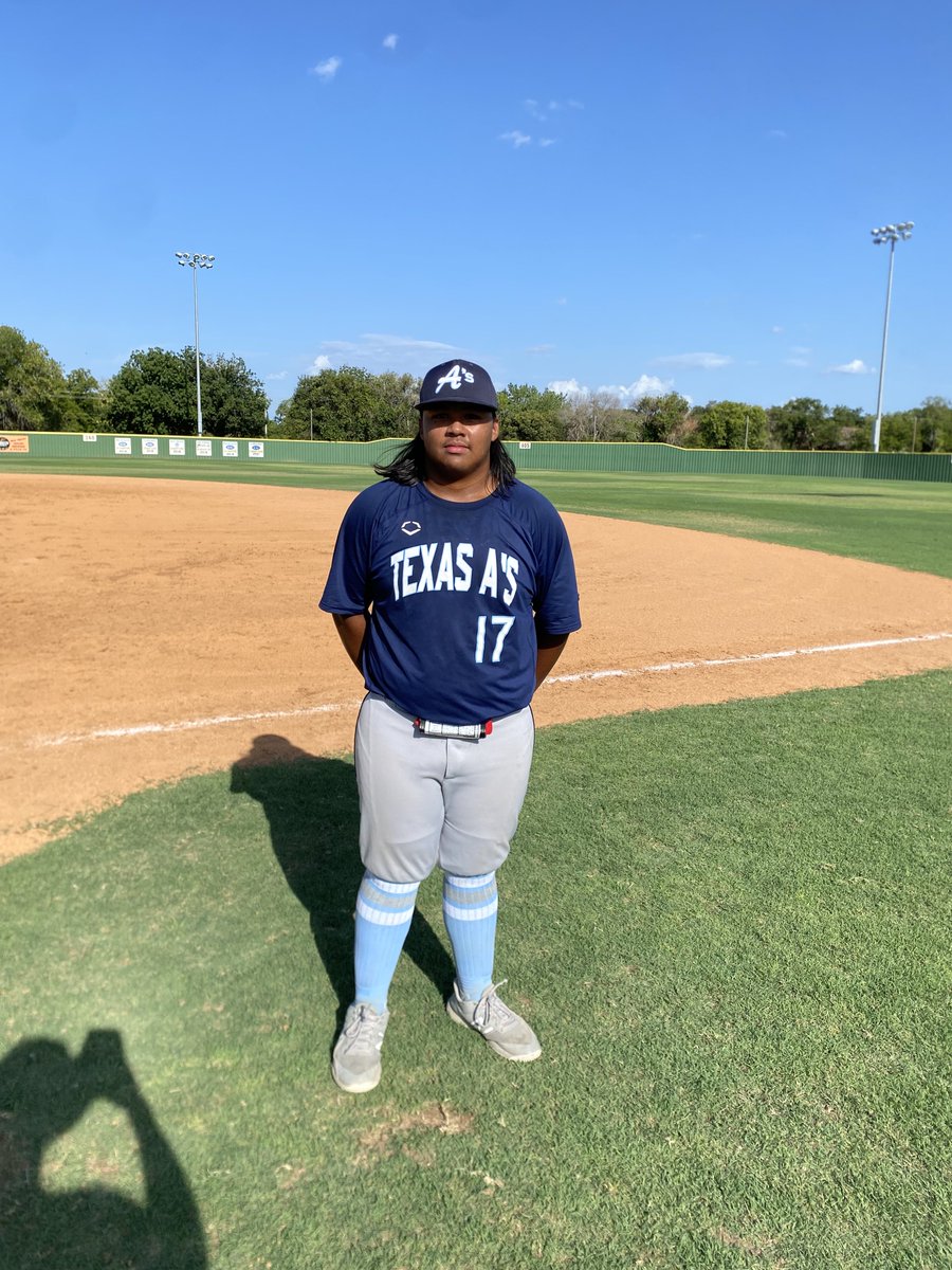 FiveToolSTX's tweet photo. F: Texa A’s 13, Sendero Baseball 17U 3
PoG: Alejandro Ibarra 1-2, 2 RBI, BB, SB https://t.co/4hmgcsqmUA
