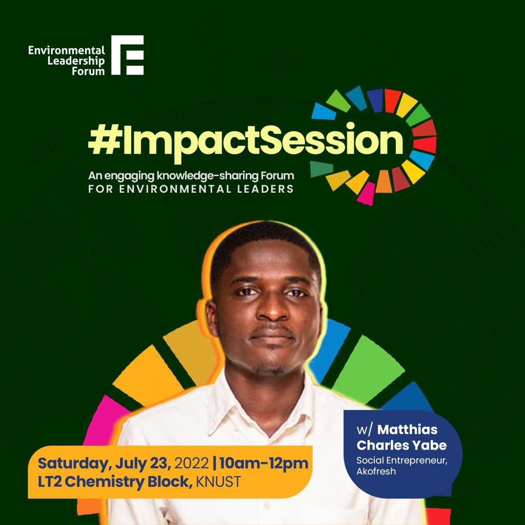 afiaobeng__'s tweet photo. Earlier today @elf_ghana’s #impactsession with @_mathiascharles .
Mathias took us through the journey of becoming a #socialentrepreneur; how we can create #greensolutions to #environmentalproblems through #entrepreneurship.
#sustainableLiving #greeneconomy https://t.co/qTyZrUCX9r