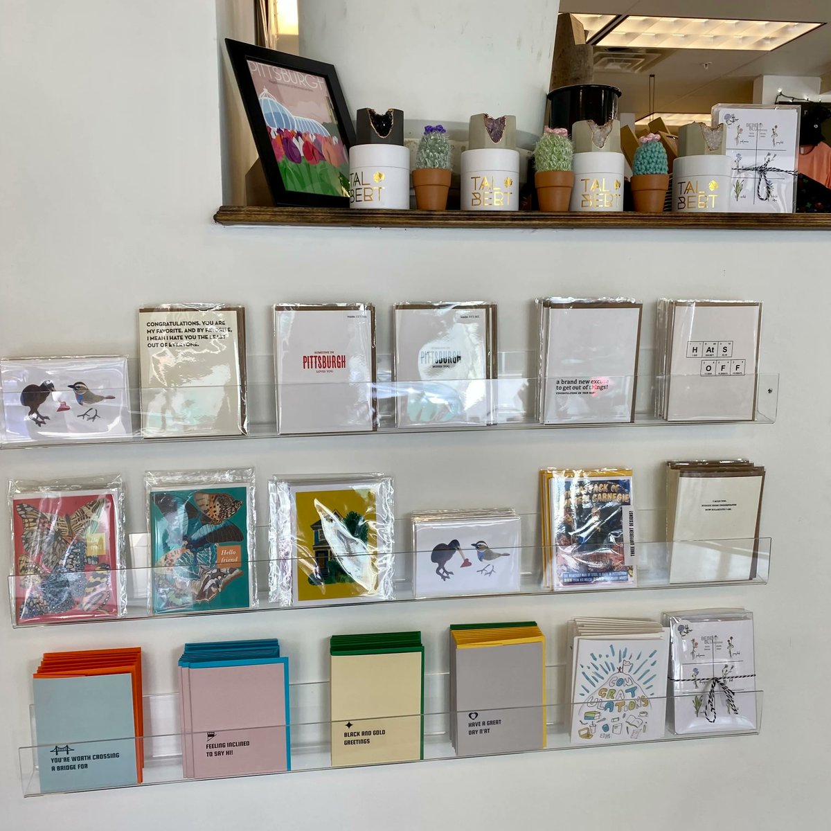 lovePGHshop's tweet photo. Local LOVE found on our card walls! Sending LOVE your way๐ #lovepittsburghshop #championsoflocal
#cards #localcards #lovepittsburgh #pittsburghcards #cardmaker https://t.co/aYZDzZ3Vm9
