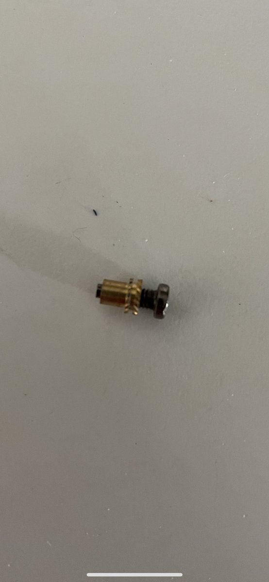 davidbrinck's tweet photo. @ring engineering is sus, how is this not better held in place?? Slight torque and the gold piece strips right out making it nearly impossible to remove! Took me 2 mins to figure out what went wrong… #ring #ringdoorbell #ringneighbors #neighborsapp #engineeringfail https://t.co/h6IYLgPG3N