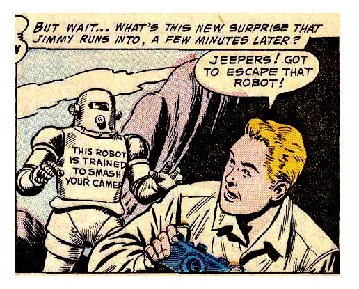 also I get why theyre emphasizing the Kirby-era Jimmy Olsen stuff, because its "respectable" ande "introduces the Fourth World" and whatever but this should be the cover image instead 